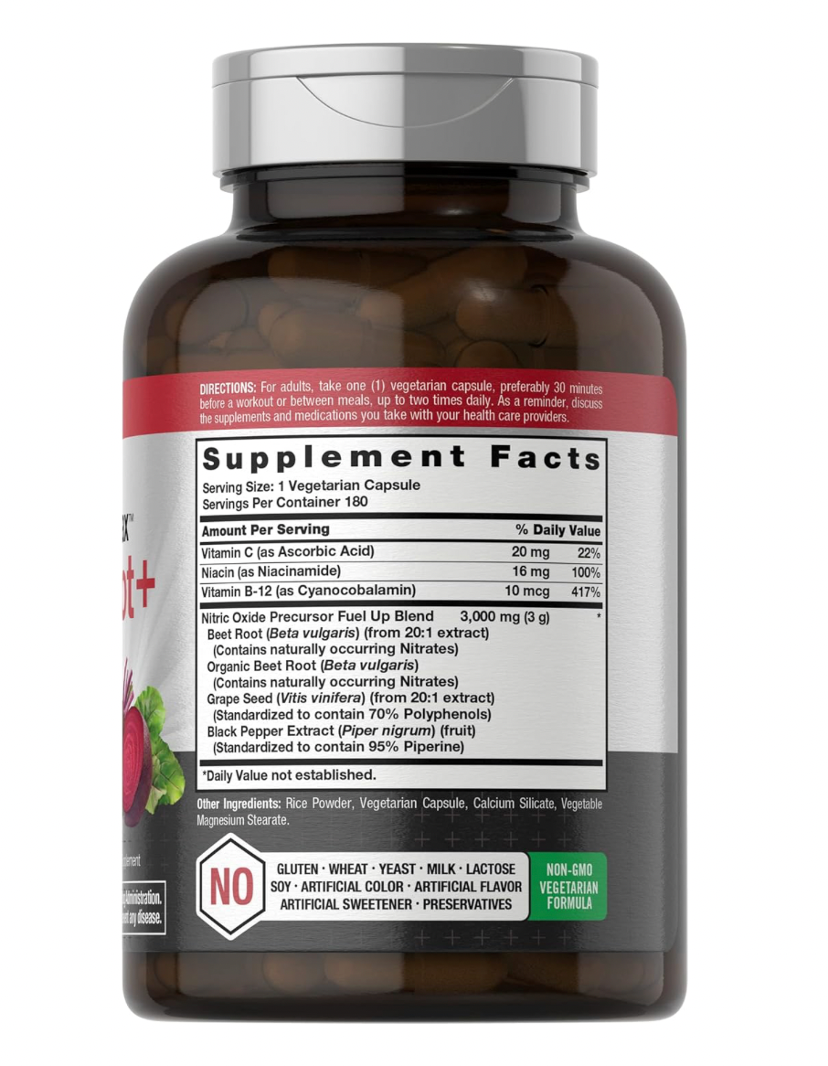 BEET ROOT WITH NITRATES(NITRIC OXIDE MAX)