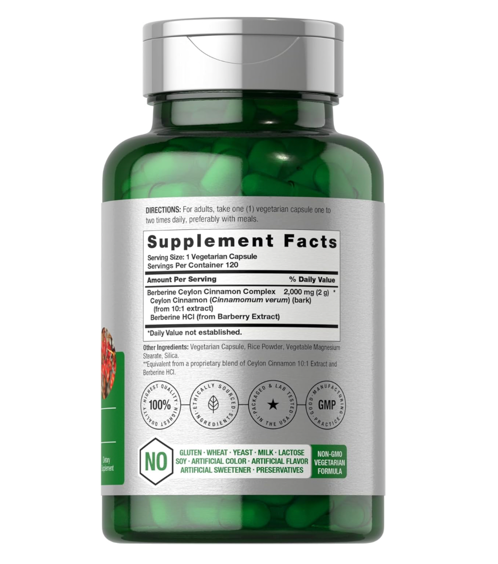 BERBERINE 2000MG 120 CAPS