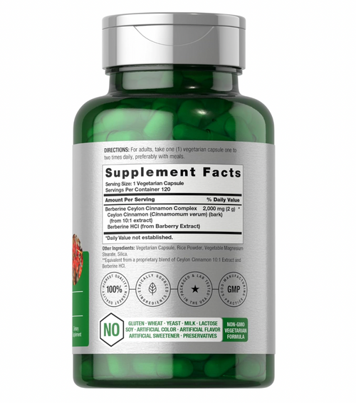 BERBERINE 2000MG 120 CAPS