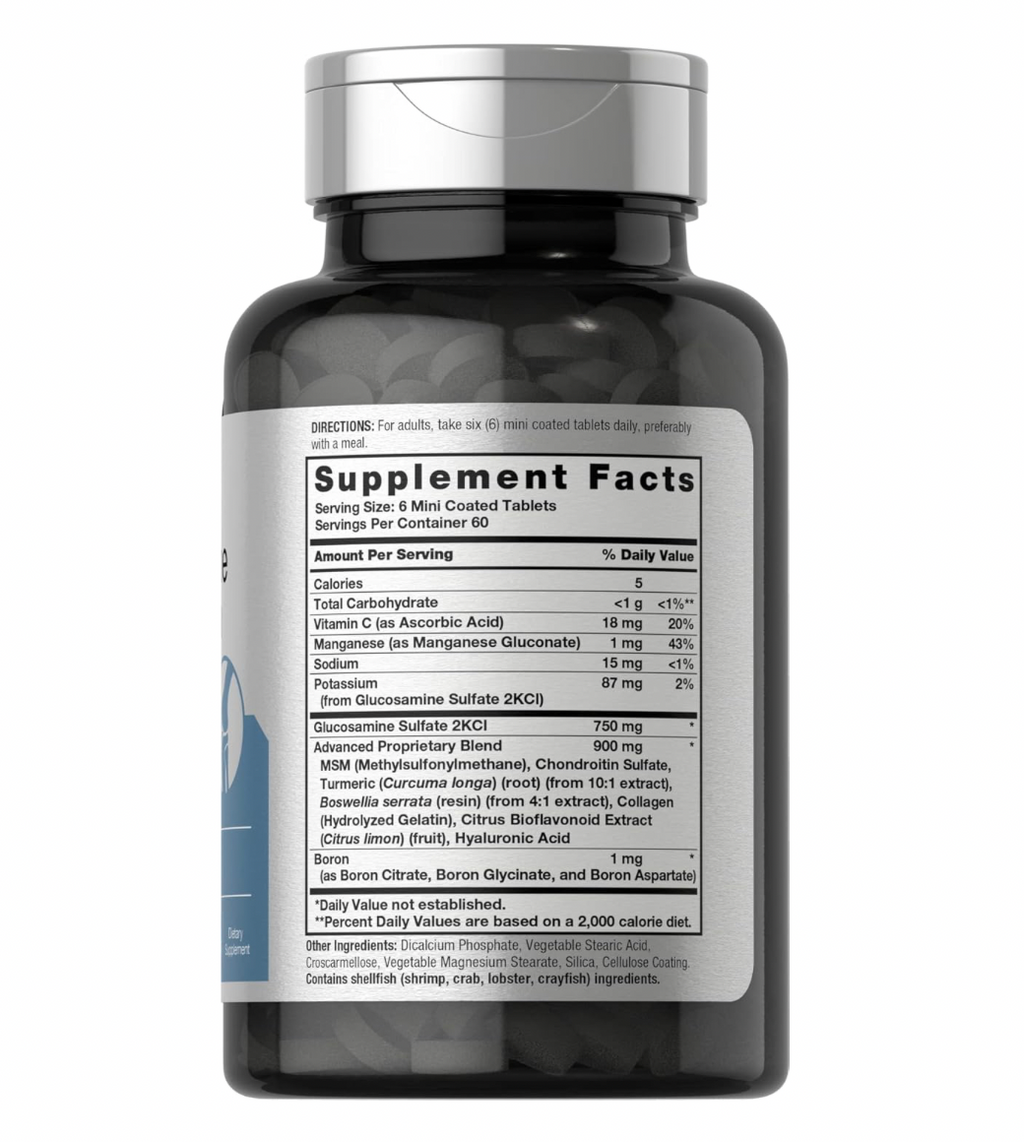 GLUCOSAMINE CHONDROITIN + MSM & TURMERIC 360 MINI CAPS